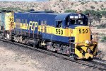 Ferrocarril del Pacifico ex RSD5 FCP #550 leads passenger train #2 towaed Guadalajara.